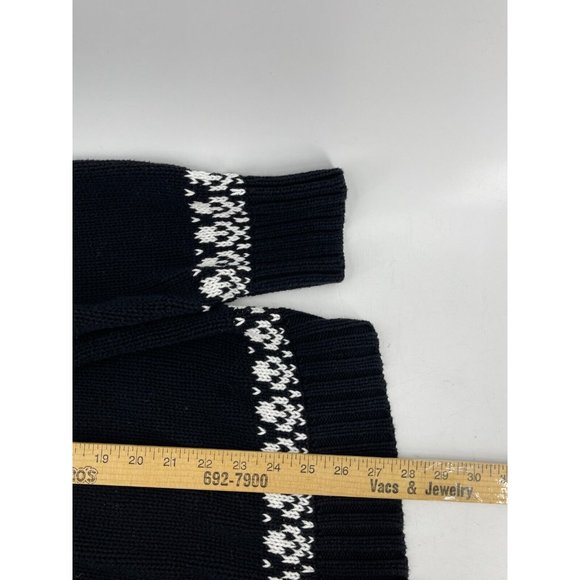 Fashion Bug Women's Black White Full Zip Collared Cardigan Sweater Size XL - Picture 10 of 11